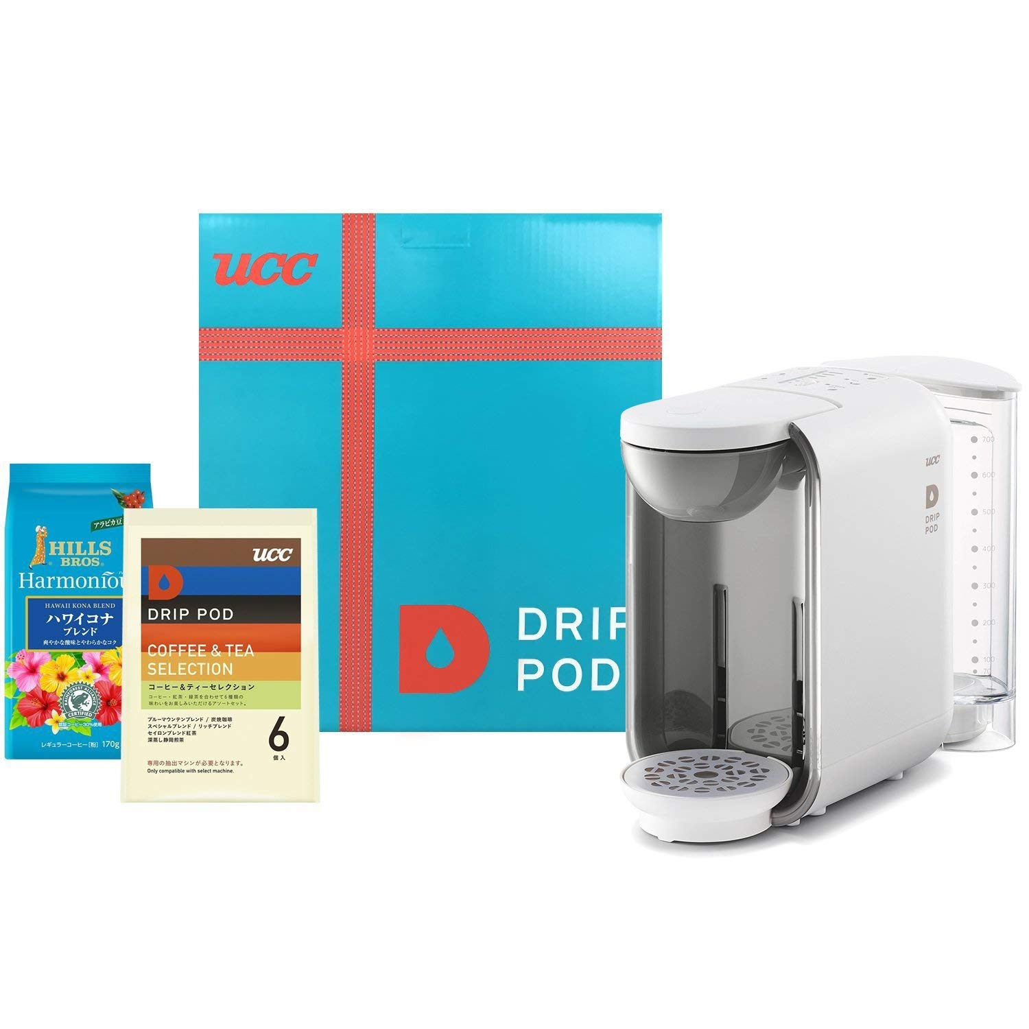 アマゾンでUCC ドリップポッド コーヒーマシン+コーヒー&ティーセットBOX DP03シリーズが半額。 節約速報