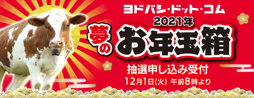 ヨドバシ・ドット・コムの夢のお年玉箱2022は抽選販売へ。11/29 7時～12/5。