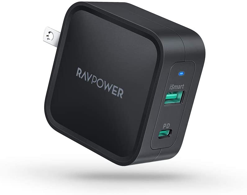 アマゾンで RAVPower Type C 急速充電器 65W USB-A + USB-C GaN採用　RP-PC133がセール中。