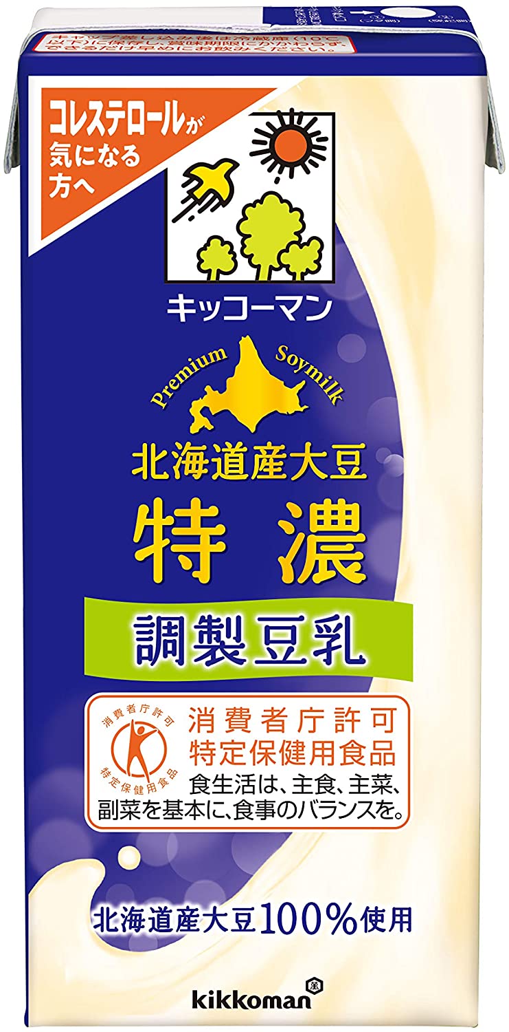 アマゾンでキッコーマン飲料 北海道産大豆特濃調製豆乳 1000ml ×6本が3割引。