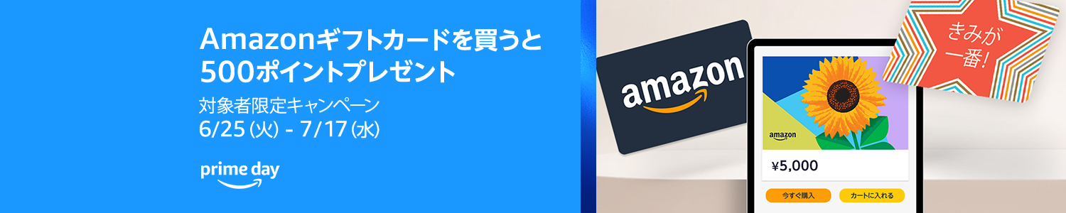 アマゾンでアマゾンギフト券を5000円分購入で、500ポイントが貰える。管理人もエントリーできた。～7/17。 | 節約速報